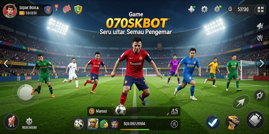 Gameplay seru di 070SLOT dengan pengalaman sepak bola yang mendebarkan.