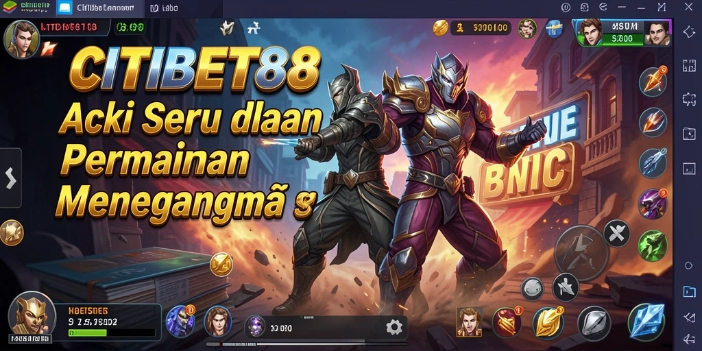 Tampilan utama gameplay CITIBET88 yang menegangkan dan mendebarkan.