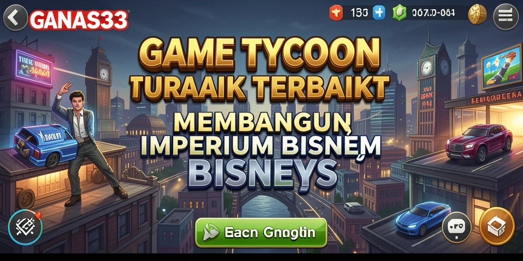 Screenshot gameplay GANAS33 yang menampilkan pengelolaan bisnis yang menarik.