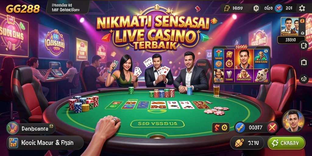 Screenshot gameplay GG288 yang menarik dan interaktif di Live Casino.