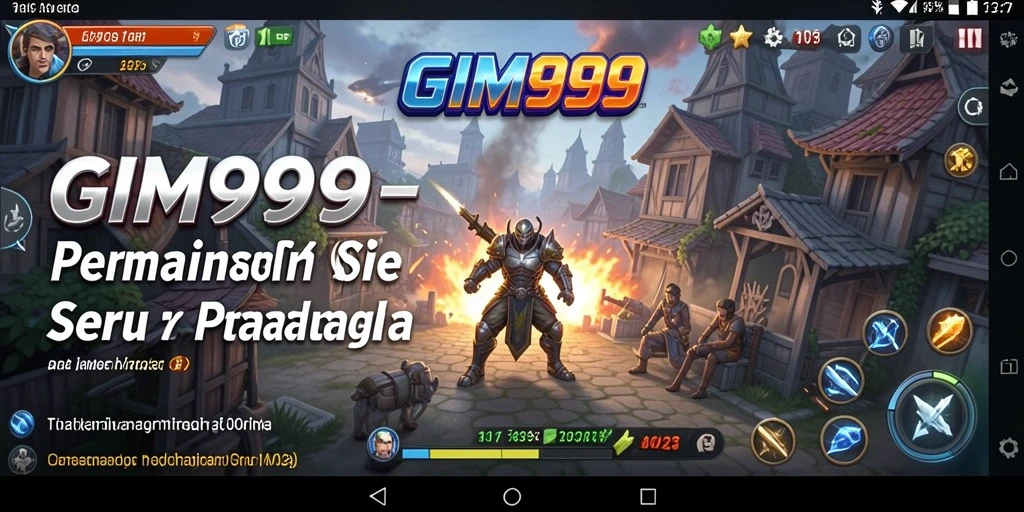 Tampilan screenshot utama GIM999 menampilkan gameplay Strategi yang menegangkan.