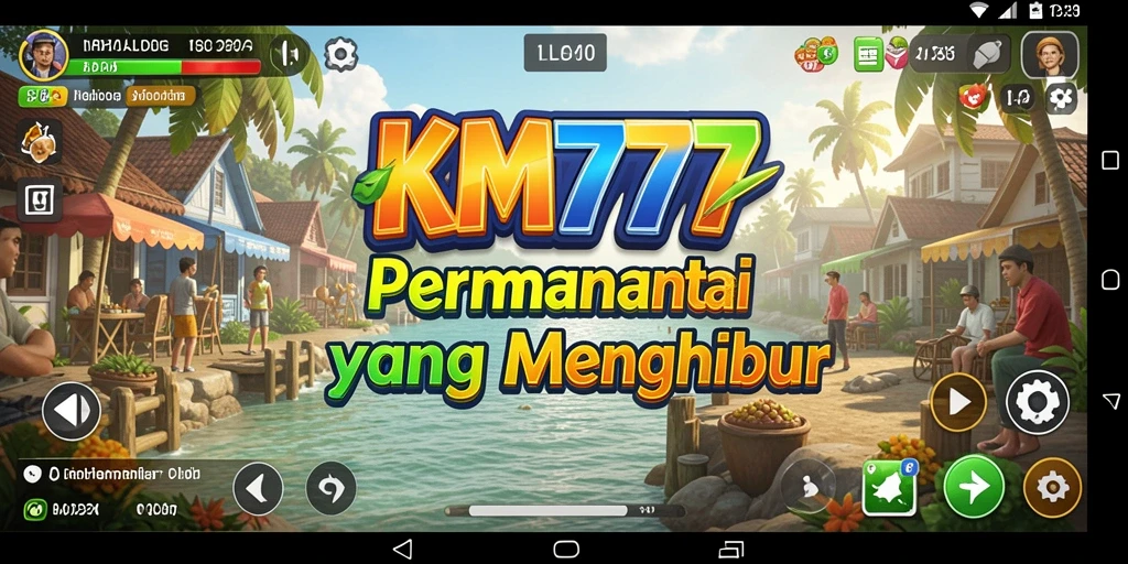 Tampilan gameplay KM777 yang menarik dan penuh warna.