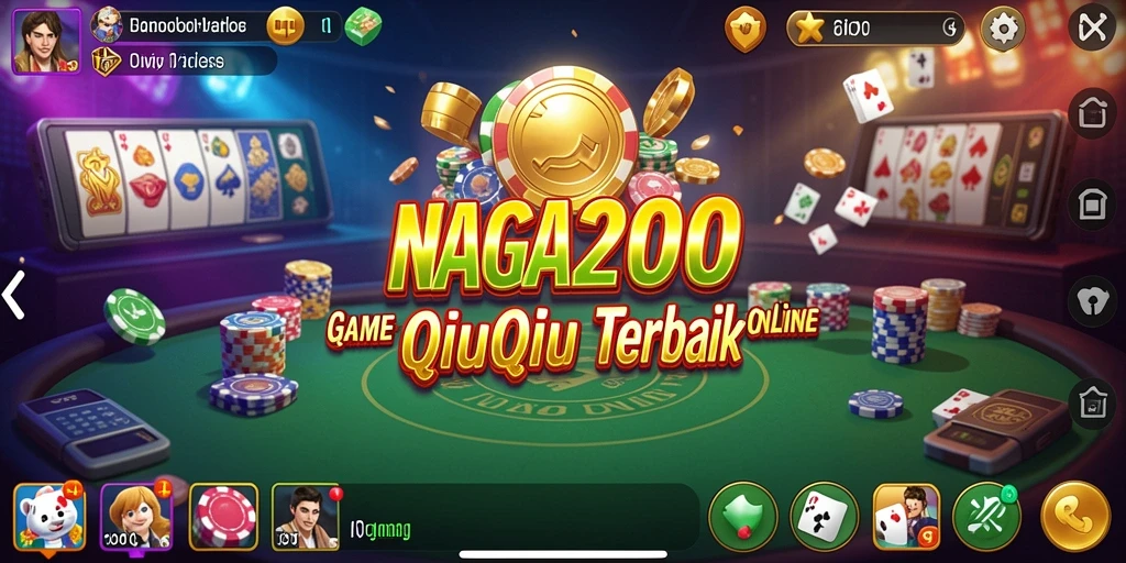 Screenshot gameplay QiuQiu di NAGA2000 yang menunjukkan keseruan permainan.