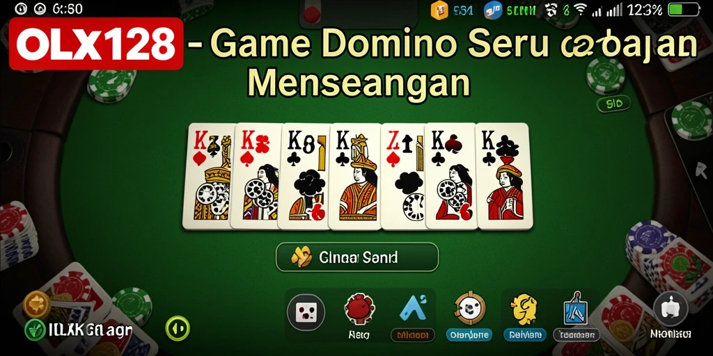 Tampilan gameplay yang menegangkan dalam permainan Domino.
