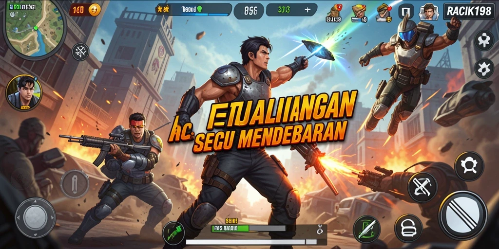 Tampilan gameplay mendebarkan dalam RACIK198 dengan aksi penuh adrenalin.