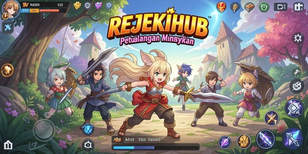 Tampilan gameplay seru dan berwarna dari REJEKIHUB.