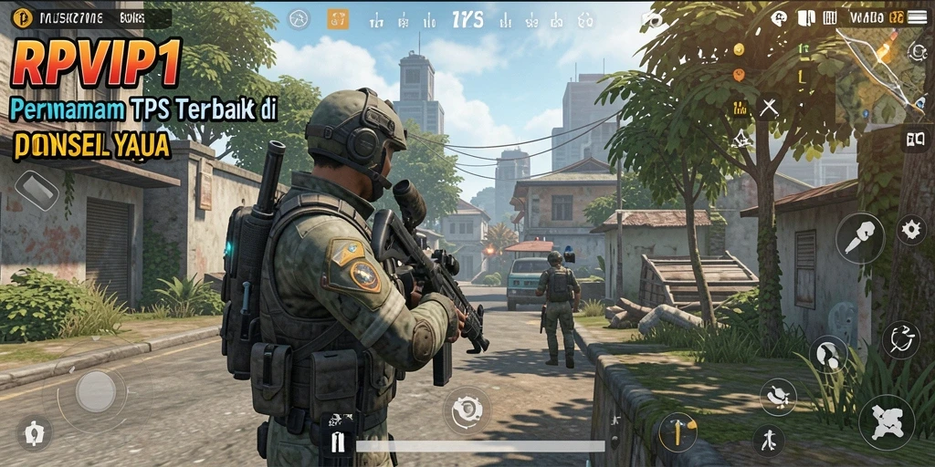 Gameplay RPVIP1 menampilkan aksi tembak-menembak yang seru.