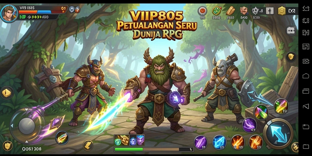 Tampilan gameplay RPG yang seru dan menantang di VIP805.