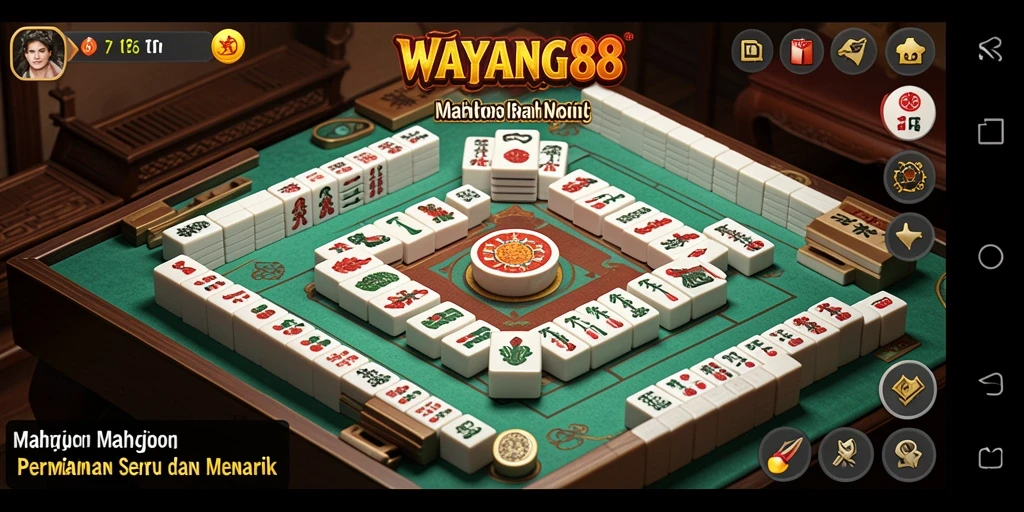 Tampilan gameplay Mahjong yang menawan dari WAYANG88.